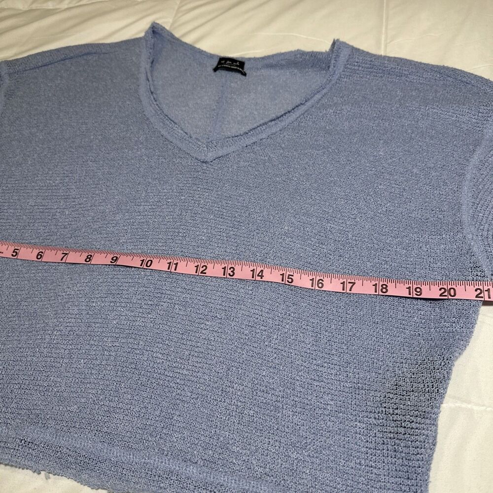 Urban Outfitters Sweater Womens S Crop V neck Long Sleeve Oversized Loose Knit - Picture 5 of 9